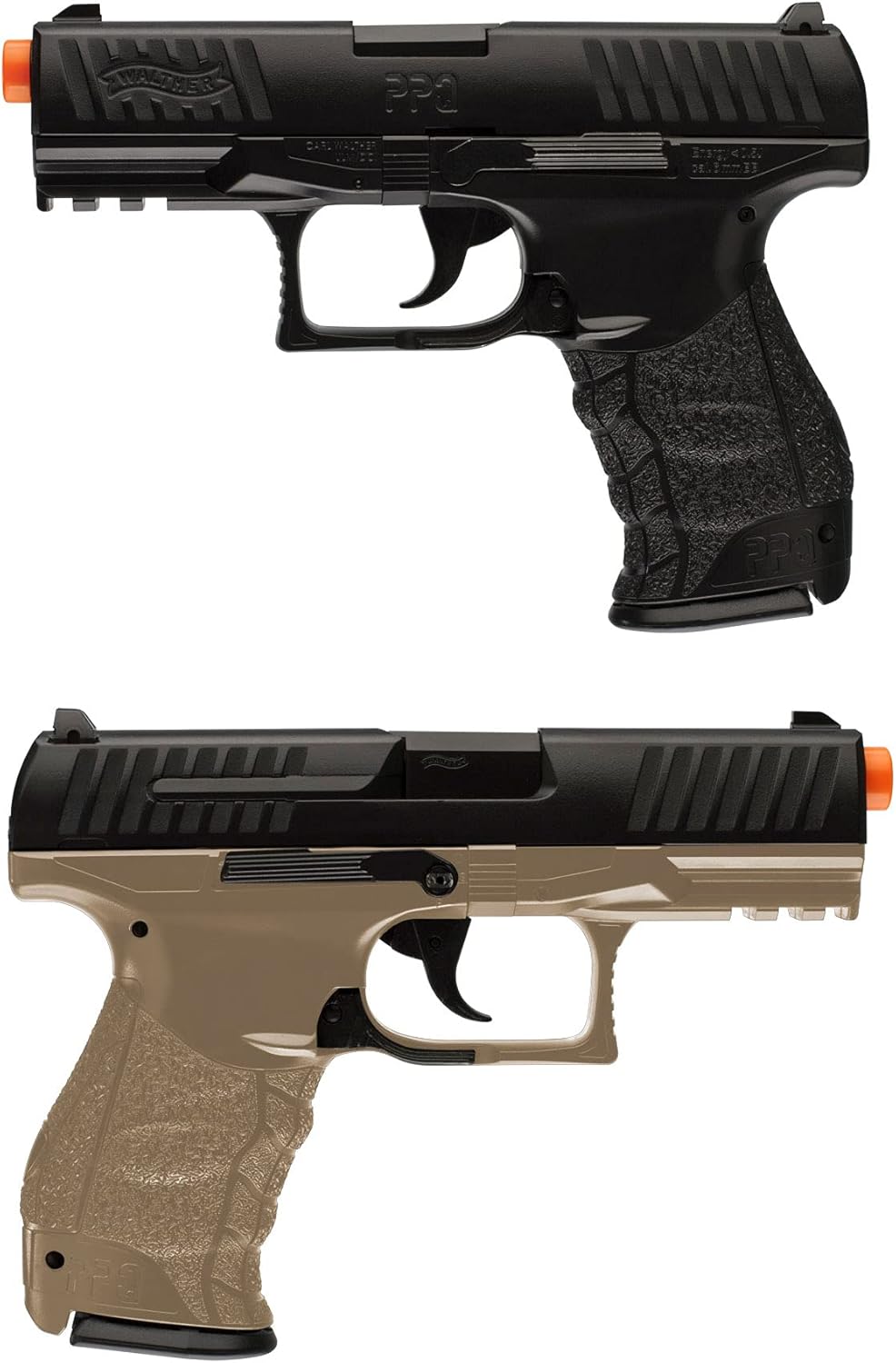 Umarex Walther PPQ Airsoft Gun - 6mm BB Pistol with Realistic Blowback Action