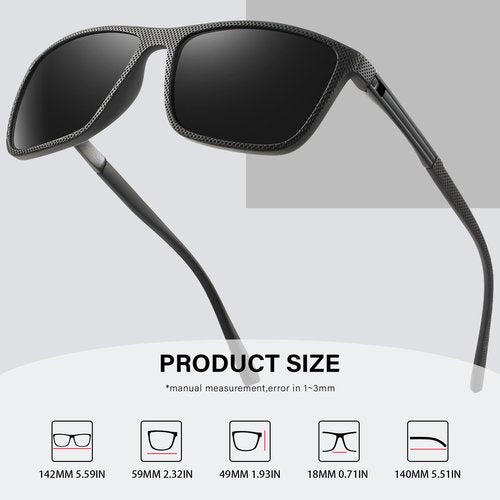 4PACK Polarized Sunglasses for Men Classic Lightweight Driving Fishing Golf Sun Glasses UV Protection Goggles