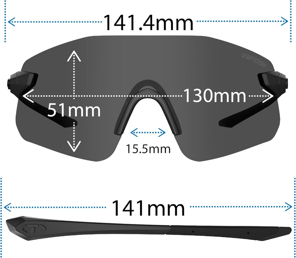 Tifosi Vogel SL Sport Sunglasses - Perfect for Baseball, Cycling, Golf & Outdoor Activities