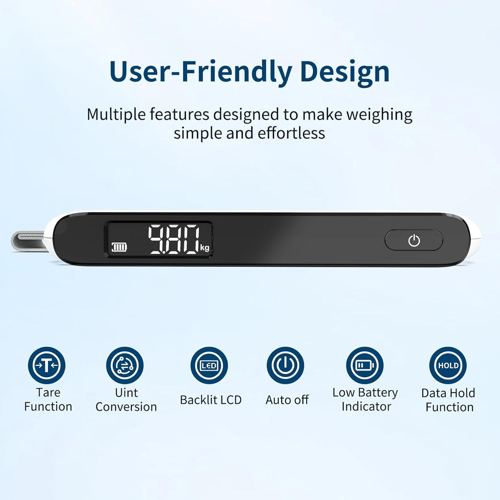 Ultrean Luggage Scale - 110lb Digital Suitcase Weight Scale for Travel | Portable Handheld Design