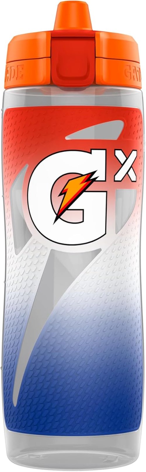 Gatorade Gx Sports Bottle - Faded Flag Design | Durable 30oz Plastic Hydration Solution