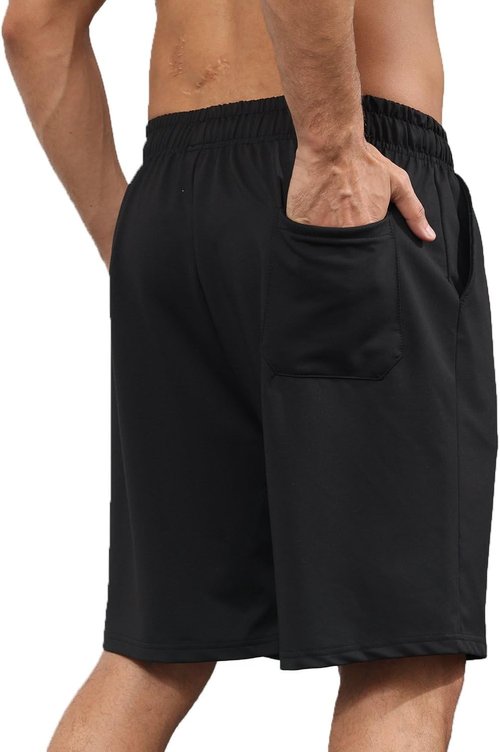 JIHUILAI Men's Sweat Shorts - 7" Drawstring Elastic Waist Gym & Workout Shorts | Casual Joggers with Pockets, S-3XL
