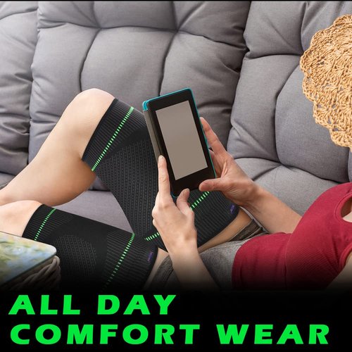 Thigh Compression Sleeves Hamstring Support: 20-30 mmhg Anti Slip Thigh Sleeve by Beister (Pair), Leg Brace Wrap for Sore Hamstring, Groin, Muscle Sprains, Tendinitis, Workouts, Sciatica Pain