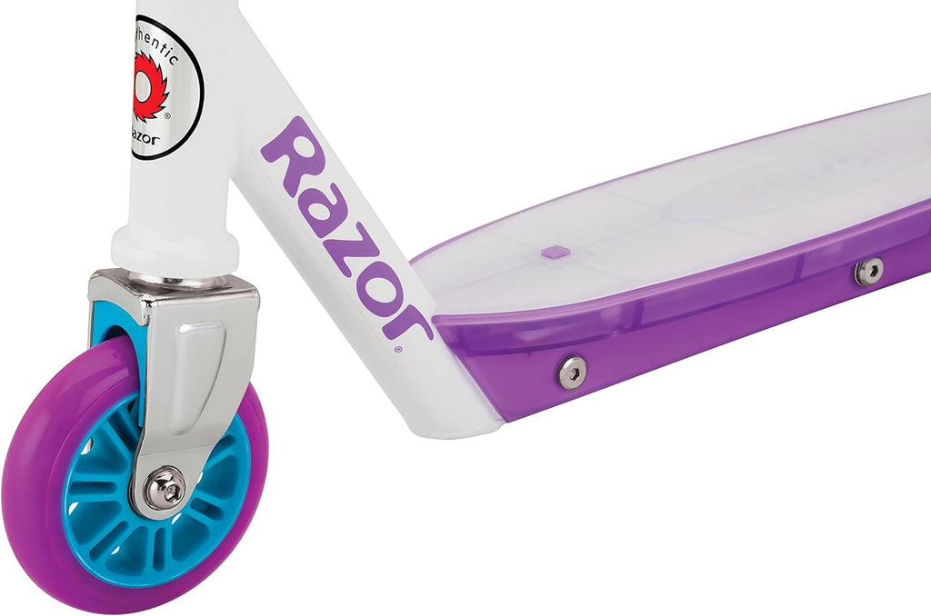 Razor Kick Scooter - Lightweight Steel Frame with Multi-Color LED Light-Up Deck | For Kids 6+