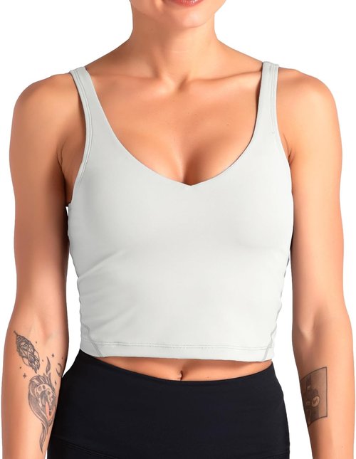Dragon Fit Sports Bra - Longline Padded Yoga Crop Top for Women | Perfect for Fitness & Running