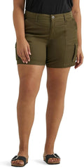 Lee Women's Ultra Lux Cargo Shorts - Flex-To-Go Comfort & Style for Everyday Wear