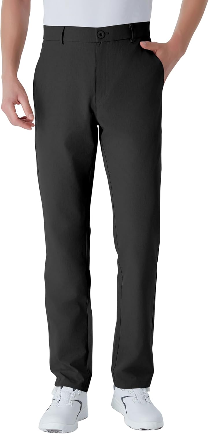 Regine Switzerland Men's Tall Golf Pants - Lightweight Quick-Dry Casual Trousers with Pockets | Sizes 32-38
