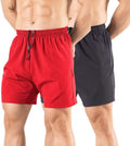 Gaglg Men's Running Shorts - Quick Dry Athletic Gym Shorts with Zipper Pockets | 5-Inch 2-Pack