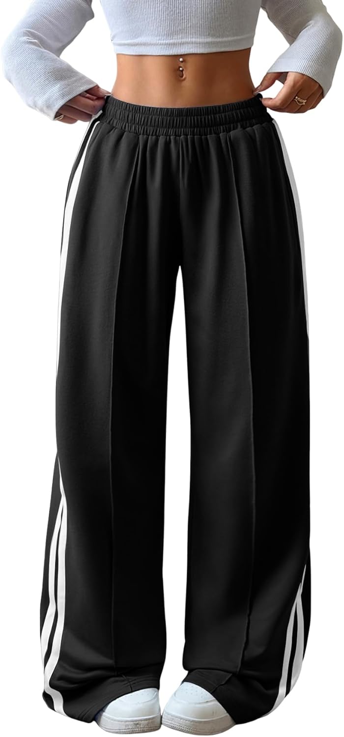 ZAFUL Women's Straight Leg Sweatpants - Comfortable Baggy Lounge Pants for Spring Fashion