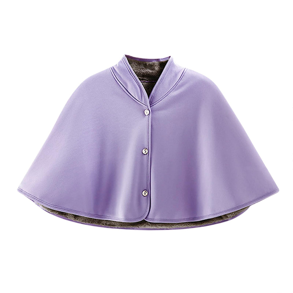 Thickened Wheelchair Care Shawl, Warm Shoulder Shawl Cape Bedridden Patient Shoulder Warm Cloak, Adaptive Easy-Dress Bed Jacket Cape for Elderly, Keeps Shoulders and Back Warm During Cold Winter