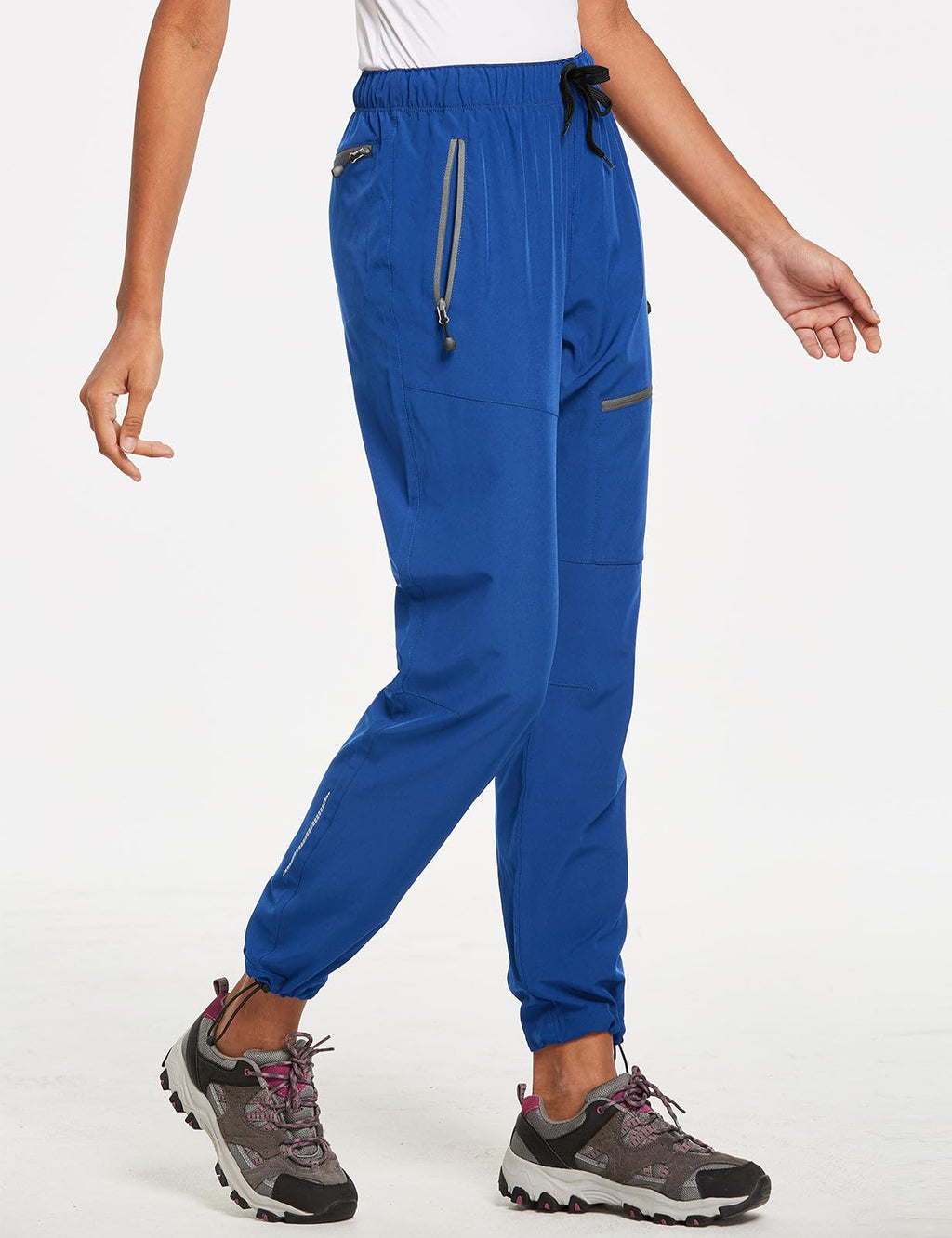 baleaf Travel Pants Women Hiking Long Tall Lightweight Quick Dry Water Resistant Cargo Pants 31'' Trip 31''-Bayou Blue S