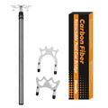 Carbon Fiber Pool Bridge Stick with Removable Metal Heads - Retractable 17in-55.5in
