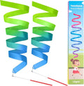 Cikyner Gymnastics Ribbon - 2 Pack Colorful Dance Bands with Sticks | Perfect for Kids' Parties and Games