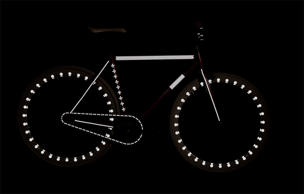 RydeSafe Reflective Decals Skull & Bones Kit, Black