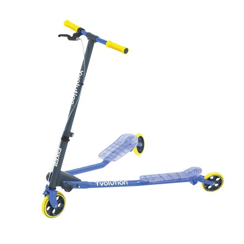 Yvolution Y Fliker Air A3 Kids Drifting Scooter | Swing Scooter for Boys and Girls Age 7+ Years (Blue 2024)