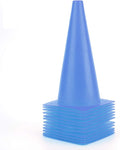 Traffic Training Cones - 12 Inch Plastic Safety Markers for Soccer, Basketball & Football Drills | 6 Vibrant Colors