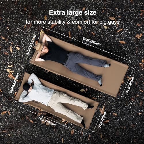 Extra Large Camping Cot with Extending Legs - Coyote Brown