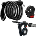 Skiennix E-Scooter Lock - 4 Ft Long Combination Cable Lock for Xiaomi M365/Max/Ninebot | Anti-Theft Security