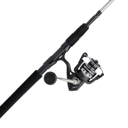 PENN 7’ Pursuit IV 2-Piece Fishing Rod and Reel (Size 4000) Inshore Spinning Combos, 7’, 1 Graphite Composite Fishing Rod with 5 Reel, Durable and Lightweight, Black/Silver