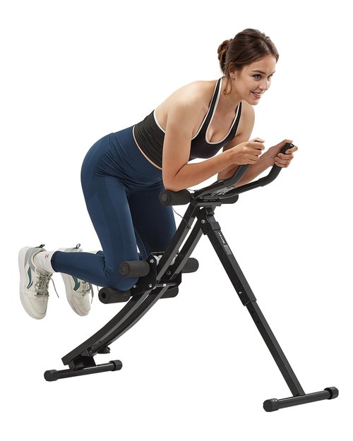 VEVOR AB Workout Machine, Ab Workout Equipment at Home Gym, Core & Abdominal Trainers for Women, 440 lbs Weight Capacity Strength Training Ab Cruncher, Foldable Adjustable Fitness Exerciser