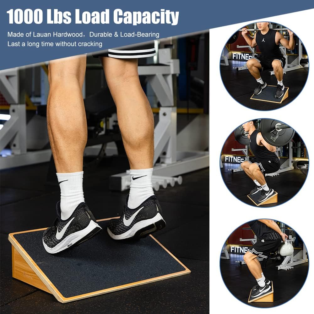 StrongTek Slant Board - Heavy-Duty Incline Board for Squats & Knee Training | Non-Slip Surface, 1000 Lbs Capacity