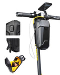 SYNAGY Scooter Storage Bag with USB Charging Port, Electric Scooter Handlebar Bags for Escooter, Electric Bike, Ebike, 4L (Standard-long Straps)