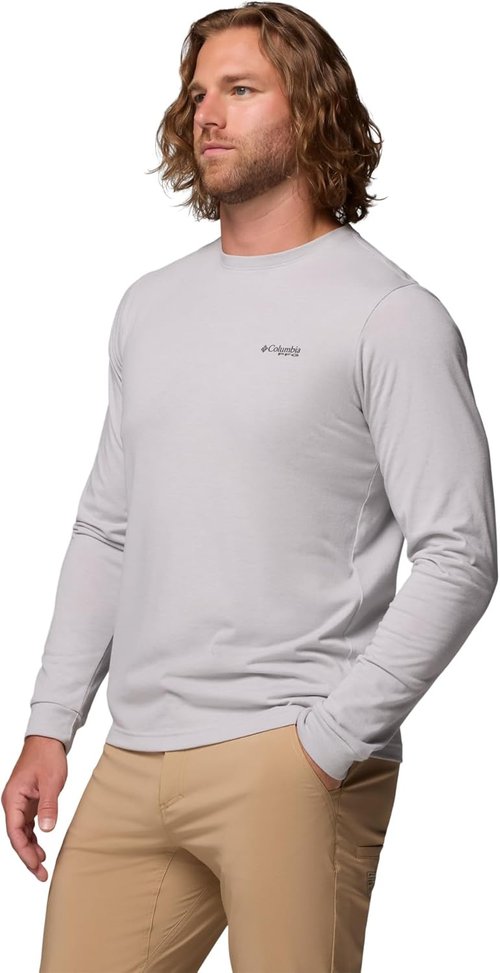 Columbia Men's PFG Uncharted Graphic Tee - Comfortable Long Sleeve Shirt for Outdoor Adventures