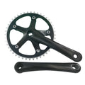 WEERAS Urban Folding Bicycle Crankset Single Tooth Disc 44T 130BCD 170mm Crank Set is Suitable for Most Single Speed Bicycles