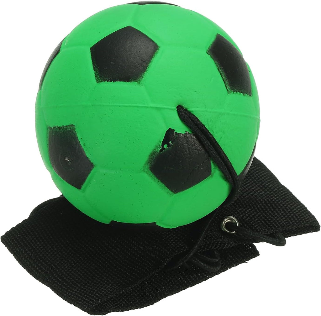 Skiennix Green Soccer Ball | Adjustable Bounce Back Wrist Return Ball for Finger Exercise