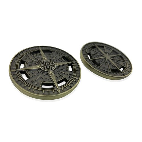 Metal Atamar's Compass 45mm RPG Adventure Compass by Norse Foundry