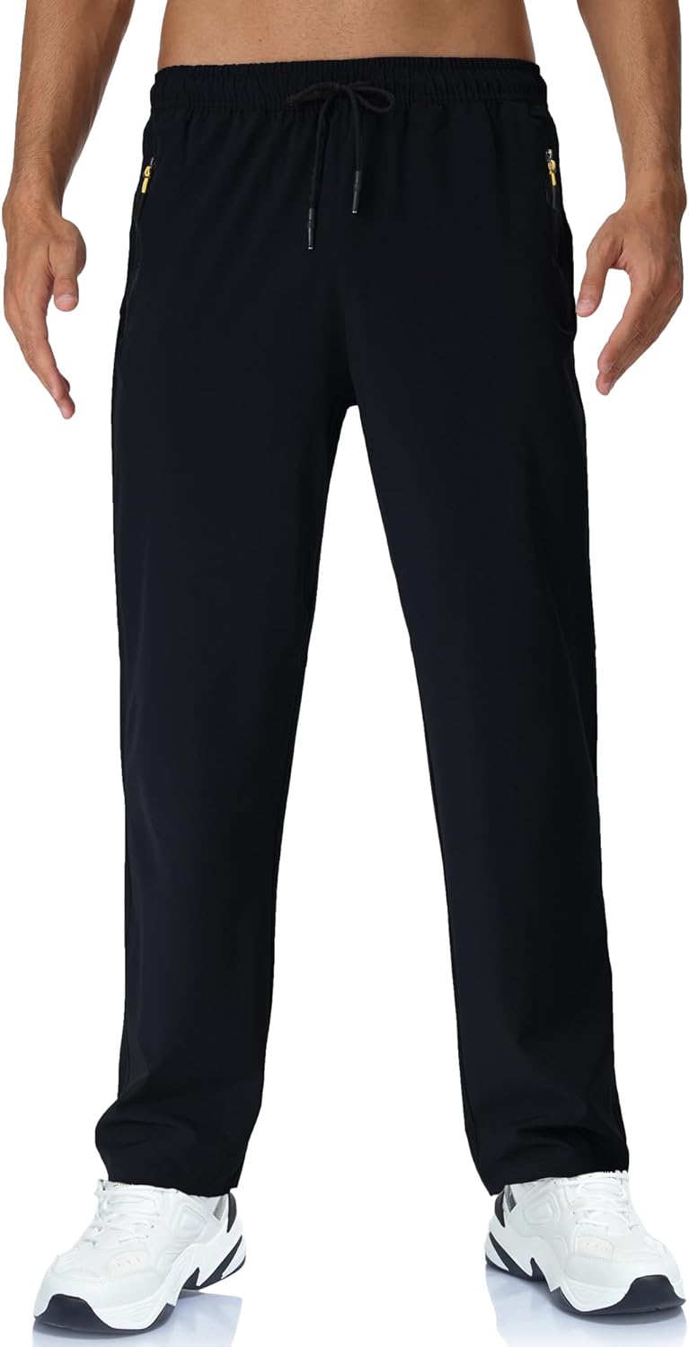 Rapoo Men's Lightweight Hiking Pants - Quick Dry Stretch Joggers for Running & Casual Wear