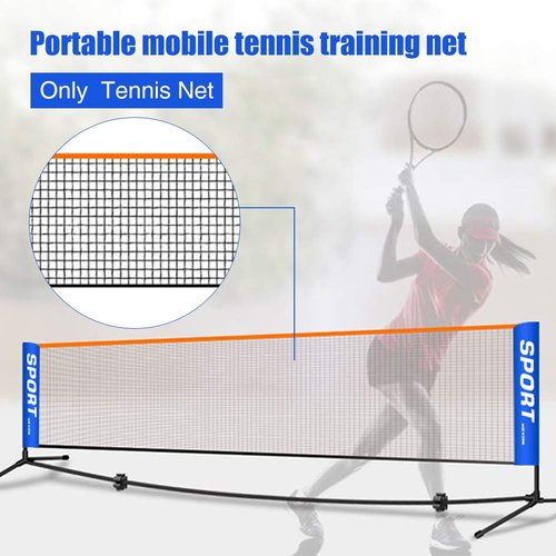 Denpetec Portable Badminton Net Set for Tennis, Soccer Tennis, Kids Adult Volleyball Training Net Indoor/Outdoor Sports Net for Garden Court Beach Backyard