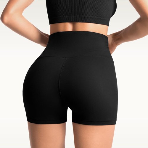 CADITEX Biker Shorts with Pockets for Women, 2 Pack High Waisted Spandex Yoga Shorts