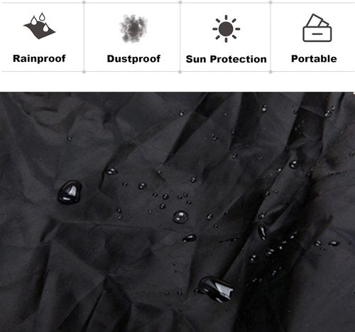 VAOLOAV 100L Bicycle Pannier Saddle Bag Rain Cover Bike Trunk Rain Cover Rose