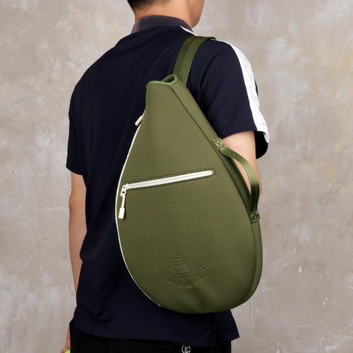 TOURBON Neoprene Padded Tennis Racket Bag Protector Cover Case with Zipper Pocket, Sports Backpack Sling Bag for Men Women