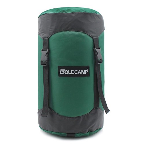 GoldCamp Compression Sack, 40% More Storage! 18L/30L/43L/49L/65L Compression Stuff Sack, Waterproof & Ultralight Sleeping Bag Stuff Sack - Space Saving Gear for Camping, Hiking (Green, XXXL)