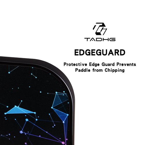TADHG Megrez Fiberglass Graphite Pickleball Paddle Set 2 Lightweight 8.4oz Paddles with Honeycomb Core Spin-Friendly Surface 4 Balls (02. Gradient Blue)