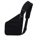 Men Anti Theft Crossbody Bag Women One Strap Casual Sling Chest Bags Slim Shoulder Bag Travel Sport Biking Walking Trip Hiking Fits Up to 7.9 inch iPad Mini (Black)