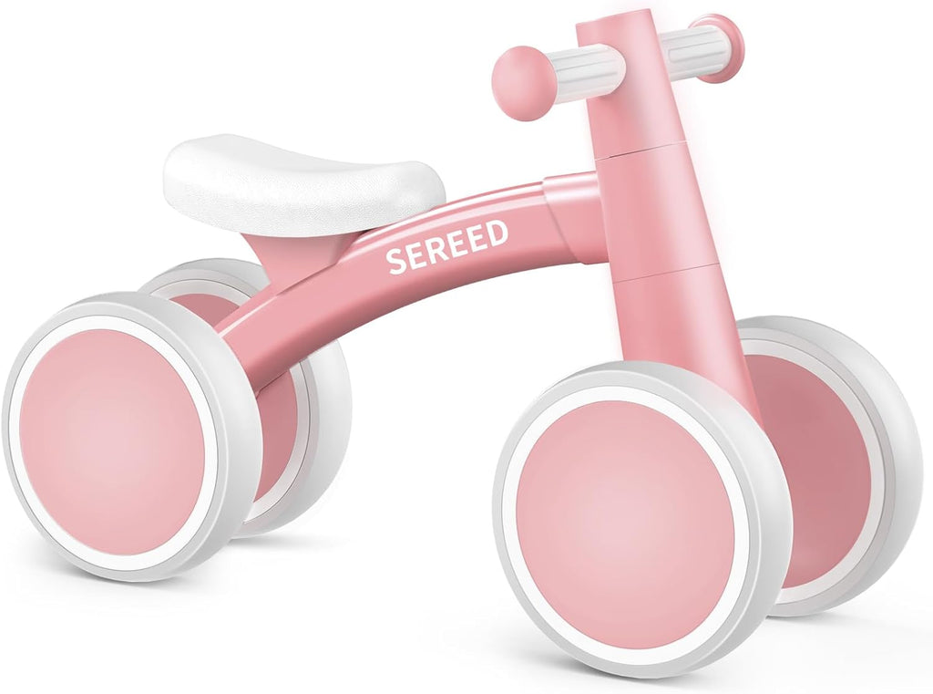SEREED Baby Balance Bike - 4-Wheel Toddler Bike for 12-24 Months | Perfect First Birthday Gift
