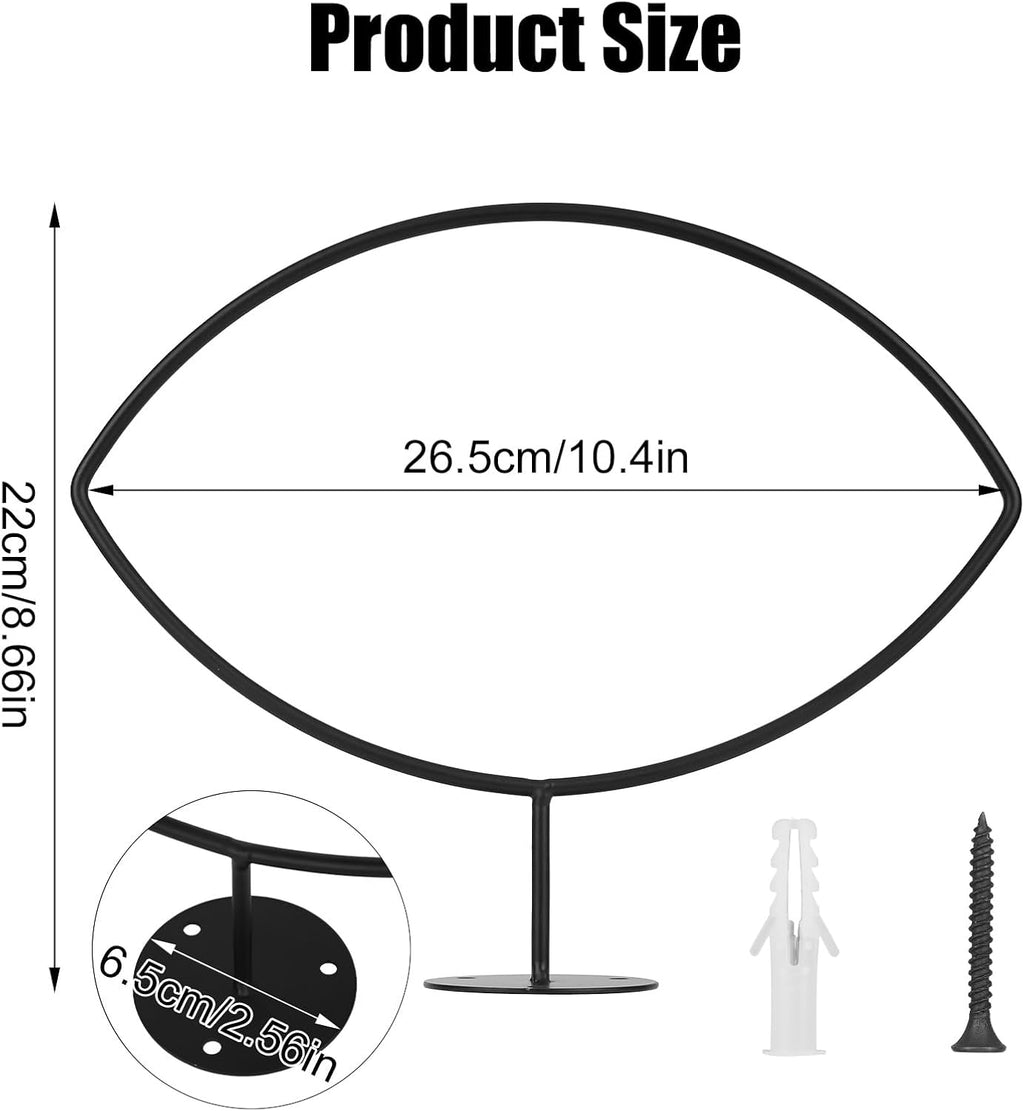 Skiennix Football Wall Mounts - 6-Piece Metal Display Stand for Sports Balls | Perfect for Home Gym & Man Cave Decor