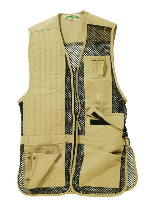 Unknown mens 30246 Bob Allen 240M Full Mesh Shooting Vest Rh Khaki L, Khaki, Large US