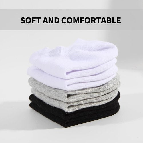 Nroktia Non-Slip No Show Socks - 6/10 Pairs of Low Cut Invisible Ankle Socks for Men & Women