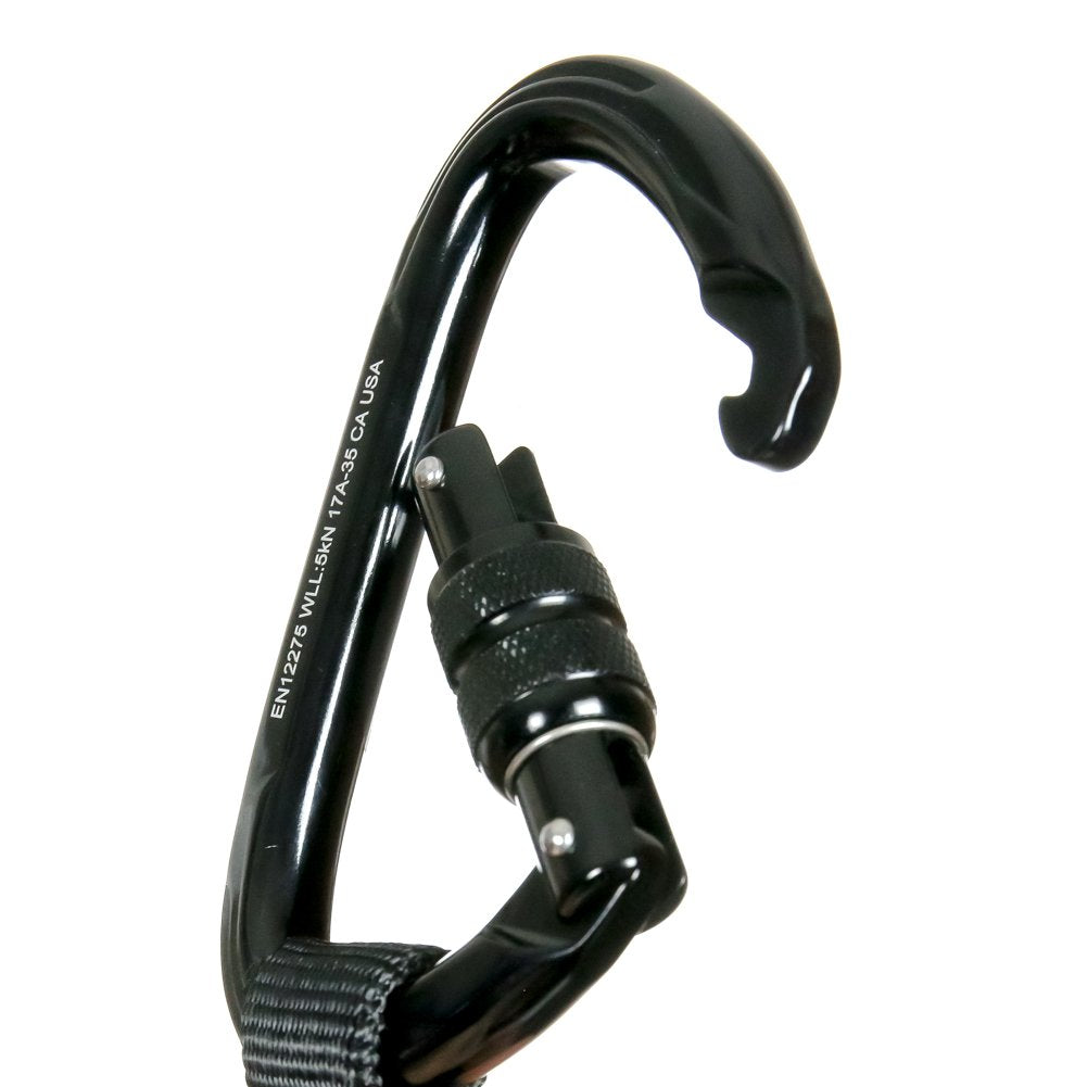 Quickdraw Set with Straight Gate and Screw Gate Carabiners, 4-Pack