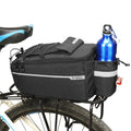 ZTZ Bike Rack Bag, Bicycle Rear Rack Storage Luggage, 8L Insulated Trunk Bag, Waterproof with Reflective Stripes (Black)