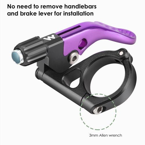 JFOYH Dropper Post Lever for Mountain & Road Bikes, Adjustable Seatpost Remote for 22.2mm Handlebars- Black