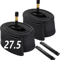 Skiennix 27.5 Inch Bike Tube | Premium Butyl Rubber with AV48mm Schrader Valve | 2 Pack