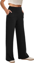 COPYLEAF High Waist Wide Leg Yoga Pants - Loose Stretch Design with Pockets for Casual Comfort