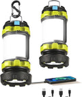 Consciot LED Camping Lantern Flashlight - Rechargeable 3600mAh Power Bank | 6 Light Modes, IPX4 Waterproof
