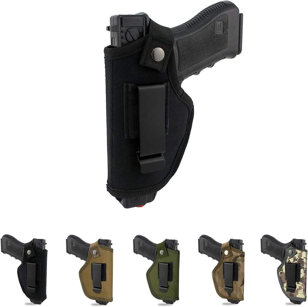 Skiennix Concealed Carry Holster - Metal Clip IWB/OWB for Airsoft Pistol Handguns | Right/Left Hand Draw