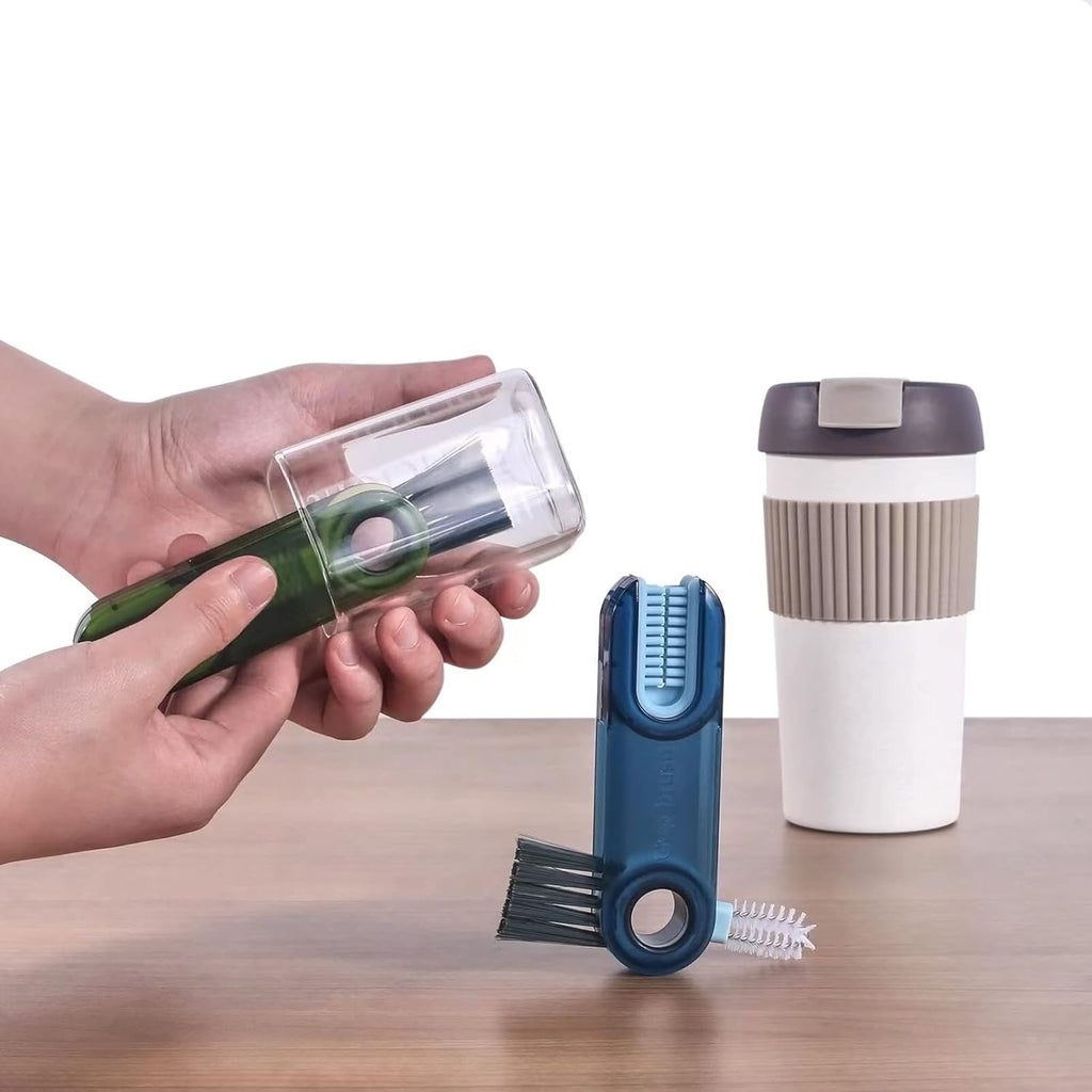 Skiennix 3-in-1 Cup Lid Cleaning Brush Set - Multifunctional Insulation Bottle & Silicone Holder Cleaner